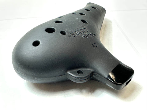 Night by Noble Plastic Ocarina AC Black Rubber Finish Japan