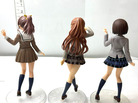 BanG Dream! Girls Band Party School☆Days Premium Figure Set Tsugumi/Risa/Saaya