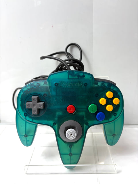 Nintendo 64 N64 Controller Clear Blue NUS-005 Official Japan Import Joystick Tight