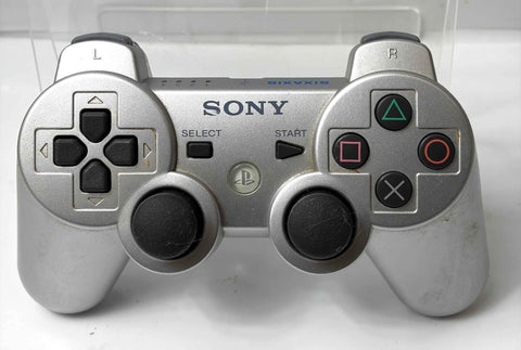 Sony PS3 Controller SIXAXIS Satin Silver CECH-ZC1J Wireless Official OEM Non-Rumble