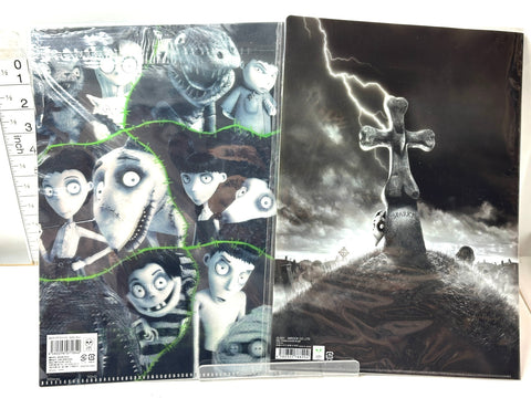 Disney FRANKENWEENIE Goods Lot Block Calendar & 3D Clear File Set