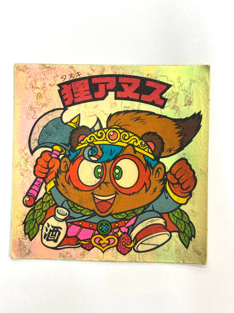 Bikkuriman Sticker Akuma VS Tenshi Tanuki Anus Lotte JAPAN