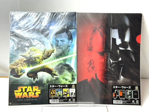 Star Wars Clear File Folder Set A/B Official Fan Club Exclusive