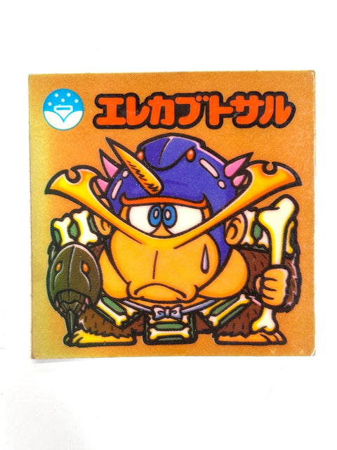 Lotte Bikkuriman Akuma VS Tenshi Sticker Erekabuto Saru JAPAN