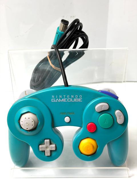 Nintendo GameCube Controller DOL-003 Emerald Blue Damage on Stick JPNNintendo GameCube Controller DOL-003 Emerald Blue Damage on Stick JPN