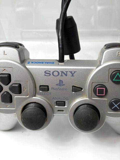 Sony PlayStation 2 PS2 DualShock 2 Controller Satin Silver SCPH-10010 Official OEM
