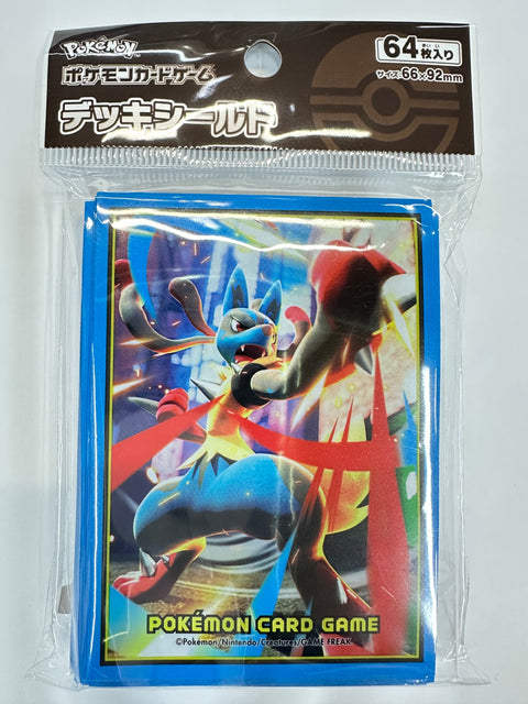 Pokemon Card Game Deck Shield Mega Lucario Sleeves 64pcs 66x92mm Official