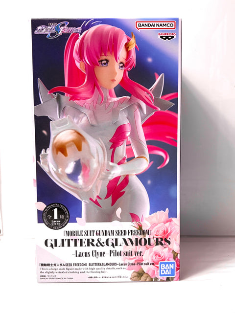 Mobile Suit Gundam SEED FREEDOM GLITTER & GLAMOURS Lacus Clyne Pilot Suit Ver. Prize Figure BANPRESTO BANDAI SPIRITS
