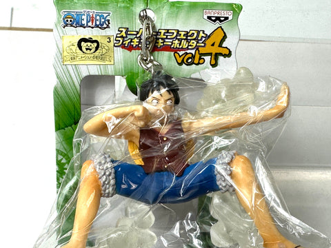 ONE PIECE Super Effect Figure Key Holder Vol.4 Zoro/Luffy 2pcs Set