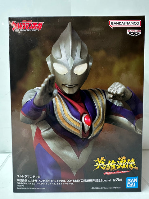 Ultraman Tiga HEROES’ BRAVE STATUE THE FINAL ODYSSEY 25th Anniversary SP Multi Type R’lyeh Image Ver. Prize Figure BANPRESTO BANDAI SPIRITS