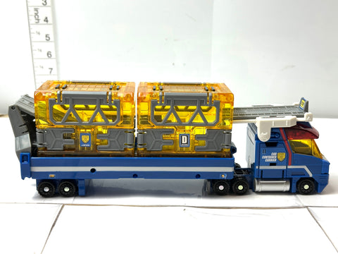 TAKARA TOMY Tomica Hyper Blue Police Container Carrier Truck