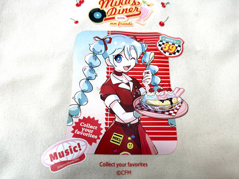 Hatsune Miku Diner Style Tote Bag 34×23×11cm With Tag Japan