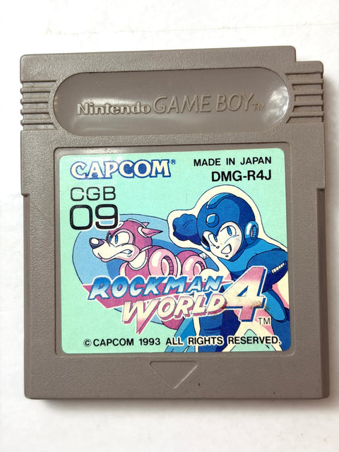 Rockman World 4 Mega Man IV Game Boy GB Nintendo Japan Capcom Action Cartridge