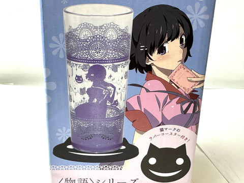 TAITO Monogatari Series Glass & Coaster Set Vol.2 Shinobu/Hanekawa Set of 2