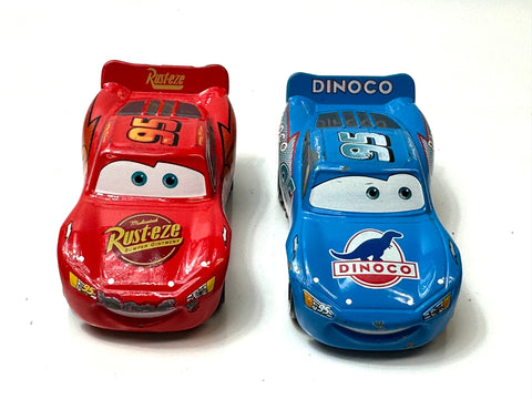 Tomica Cars Lightning McQueen Rust-eze & Dinoco Diecast Set of 2 JAPAN