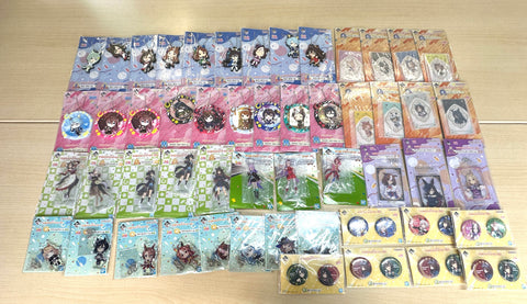 BANDAI Ichiban Kuji Uma Musume Goods Lot Acrylic Stands Rubber Charms