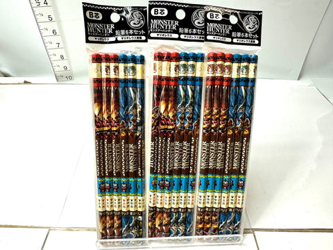 Monster Hunter Pencils 6x3 Set B Lead Rathalos/Subspecies Omikuji