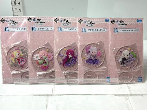 Re:Zero Starting Life in Another World F Prize Acrylic Stand A Set of 5