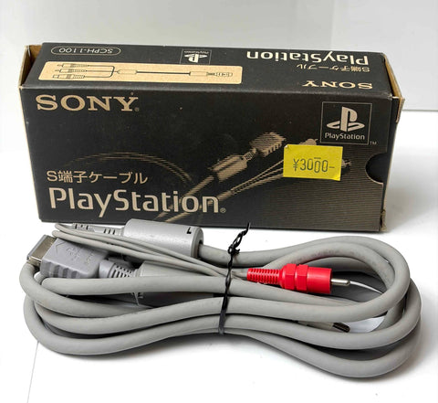 Sony PlayStation S-Video Cable SCPH-1100 Official PS1 PS2 PS3 Boxed OEM Japan