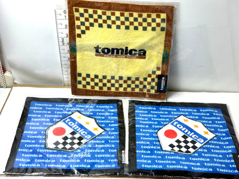 Tomica Kuji Prize Tumbler/Coaster/Hand Towel/Memo Pad Bundle Set