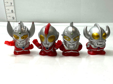 Ultraman Series Finger Puppet Soft Vinyl Figures Set of 8 Collector Item JAPAN