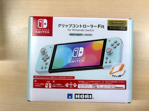 【任天堂ライセンス商品】グリップコントローラー Fit for Nintendo Switch MINT GREEN×WHITE【Nintendo Switch対応】