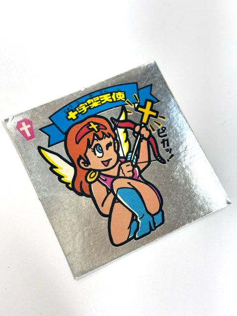 Lotte Bikkuriman Akuma VS Tenshi Sticker Juujika Tenshi Cross Angel JAPAN