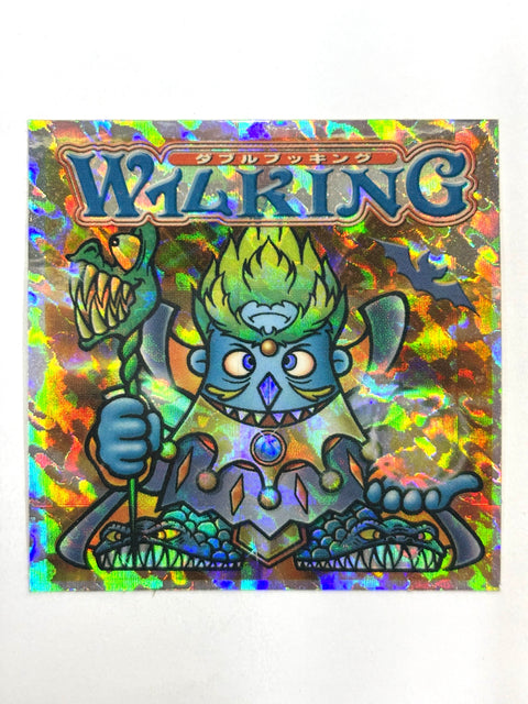 ビックリマンシール バグ悪魔VSギガ天使 WイムKING 文字青