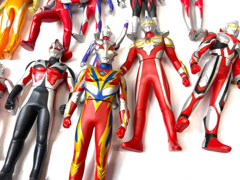 Bandai Ultraman Soft Vinyl Figure Lot Large Bundle Set Japan Tokusatsu Rare