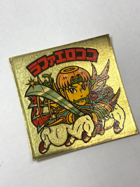 Bikkuriman Sticker Akuma VS Tenshi Raphael Rococo (A) Lotte JAPAN