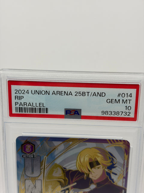 PSA 10 Union Arena Rip Parallel UA 25BT/AND-1-014 GEM MT
