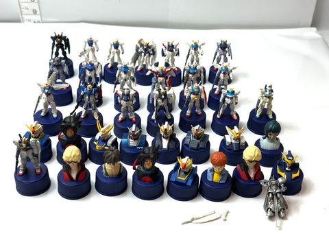 Pepsi Gundam Bottle Cap Figure Collection 37pcs Set Junk As-Is Lot Japan