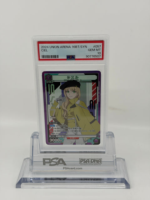 PSA 10 Union Arena Ciel UA 16BT/SYN-1-057 Synduality Noir GEM MT