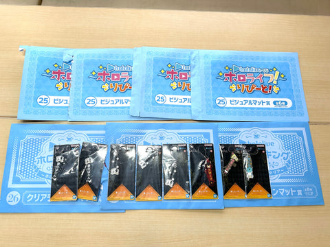 Ichiban Kuji Hololive Visual Mat Clear Mat Rubber Charm Set Japan