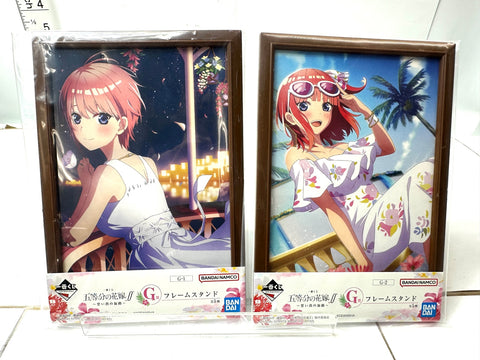 The Quintessential Quintuplets Ichiban Kuji Summer Memories Frame Stand G Se
