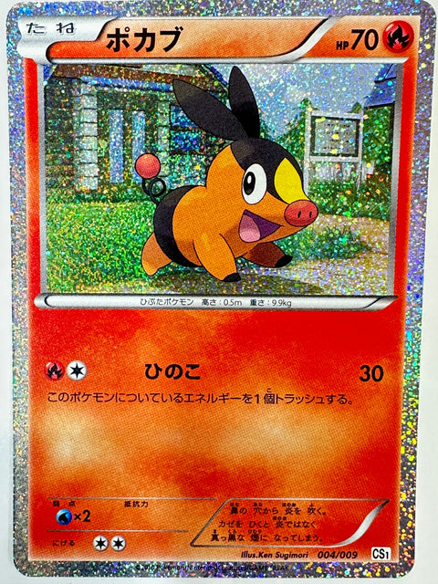 LP Tepig 004/009 Journey Partners Pokemon Japanese Heavily Played