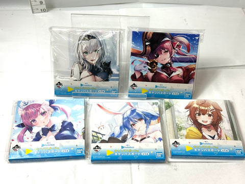 BANDAI Ichiban Kuji hololive Canvas Board Complete Set of 5 Marine/Noel