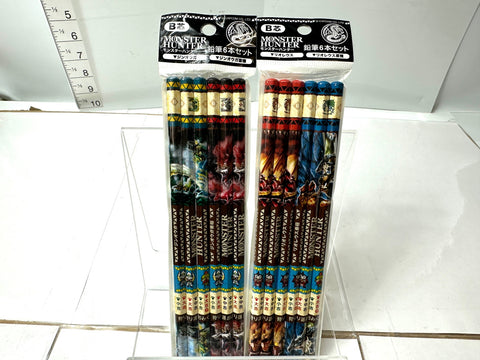 Monster Hunter Pencils 6x2 Set B Lead Zinogre/Rathalos