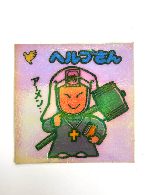 Lotte Bikkuriman Akuma VS Tenshi Sticker Help-san JAPAN
