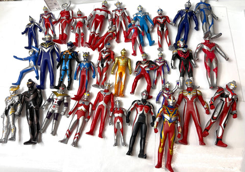 Bandai Ultraman Soft Vinyl Figure Lot Large Bundle Set Japan Tokusatsu Rare