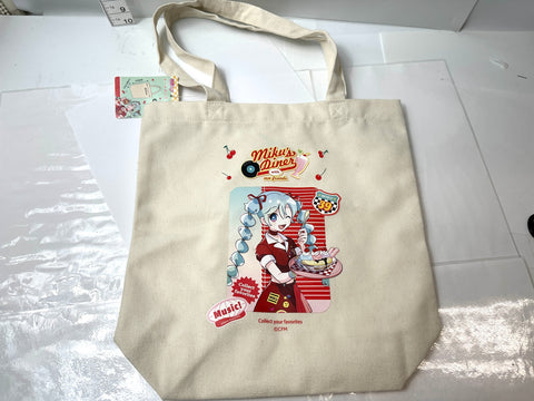 Hatsune Miku Diner Style Tote Bag 34×23×11cm With Tag Japan