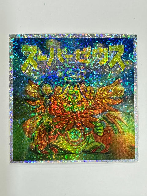 Bikkuriman Bug Akuma vs Giga Tenshi Super Zeus 1999H Vintage Sticker Japan