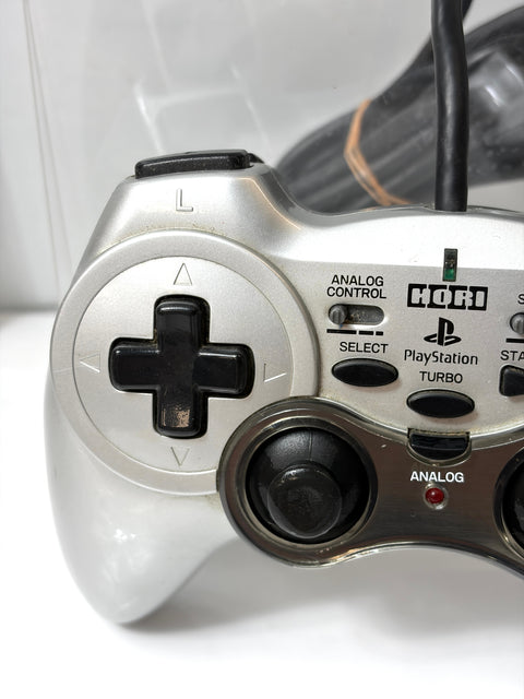 HORI Horipad Analog Controller for Sony PS2 PS1 Silver Turbo Function JapanHORI Horipad Analog Controller for Sony PS2 PS1 Silver Turbo Function Japan