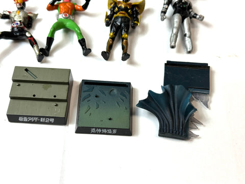 JUNK Kamen Rider Figure Lot Kaijin Meikan Glory of 9 Riders Collection Set Japan