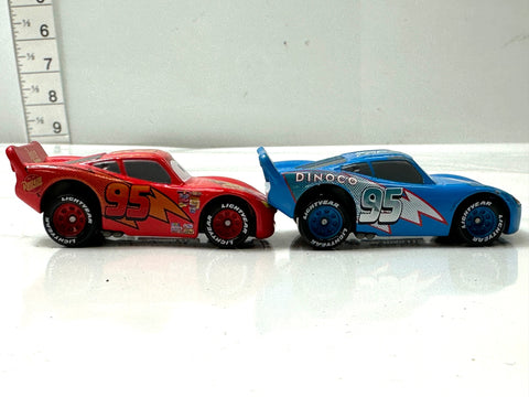 Tomica Cars Lightning McQueen Rust-eze & Dinoco Diecast Set of 2 JAPAN