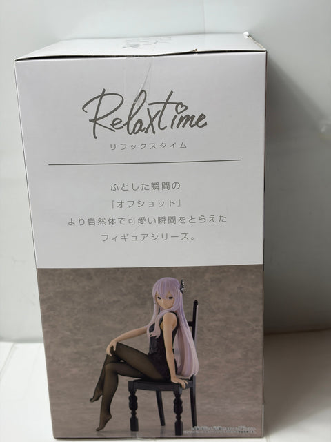NEW Re:Zero Echidna Relax time Another Color Ver. PVC Figure BANPRESTO