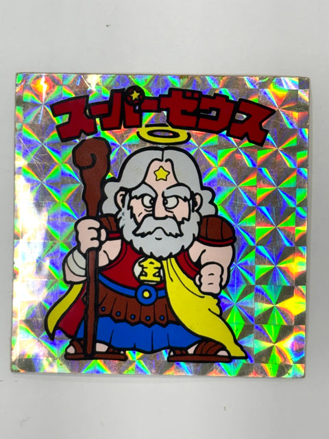 Lotte Bikkuriman Sticker Vol.1 Head Super Zeus Vintage JAPAN