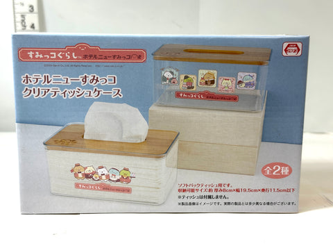 Sumikko Gurashi Hotel New Sumikko Clear Tissue Case Box San-X Japan Exclusive