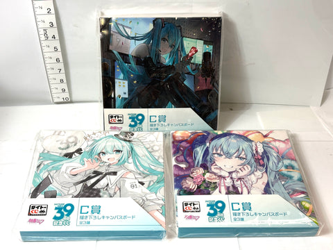 Taito 39 Day Lottery Prize C Canvas Art Board Full Complete Set Hatsune Miku Japan