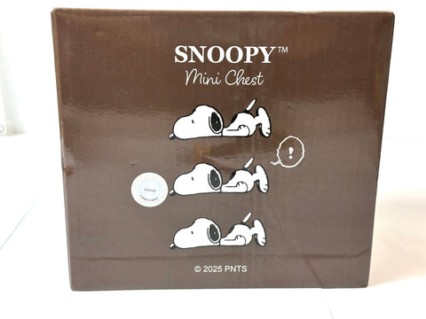 Peanuts Snoopy Mini 3-Drawer Chest Organizer Storage Box 16x17x11cm Japan